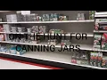 SHOPPING AT RURAL KING TARGET FOR CANNING JARS