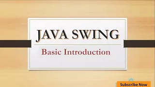 introduction to java swing components java graphical user interface tutorial swing basics