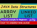 ArrayList in Java LinkedList in Java LinkedList vs ArrayList in Java