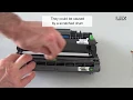 White vertical lines over a printed page - a quick method