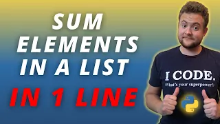 How To Find Sum Of A List In Python