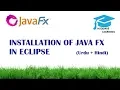 Installation of Java FX in Eclipse Urdu Hindi