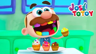 Desenho Infantil Totoy | Historinha do José Totoy e os Cupcakes Coloridos | Desenho em Português!