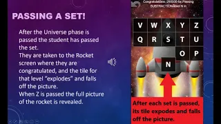 Rocket Math Online Game Passing set congratulations