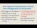 Strings in Python Slicing Concatenation Repetition Iteration String Functions Programs