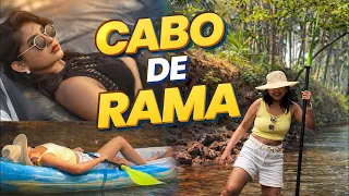 Cabo de Rama in Goa🌊💙| Kayaking experience🚣♀️| Varca Beach beauty🌥️🏖️| pyro’s girl♥️