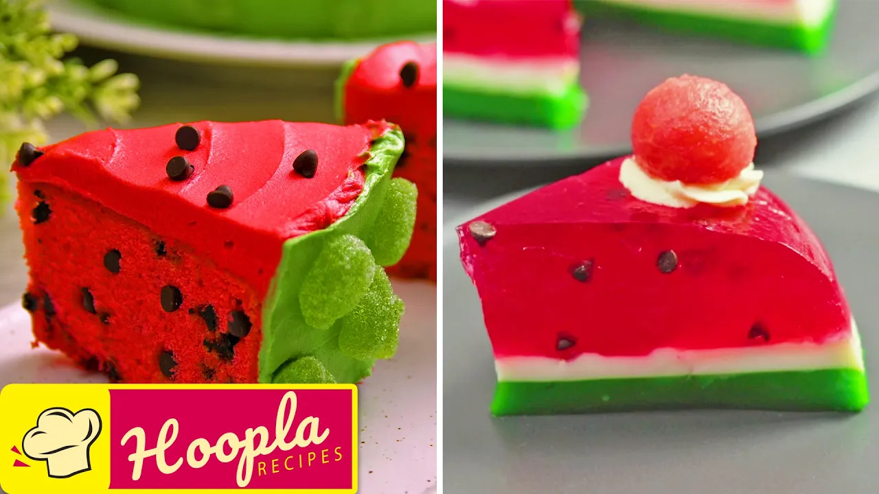 Easy Watermelon Cake Decorating Idea   Hoopla Recipes