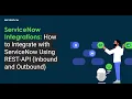 ServiceNow Integration Tutorial Step by Step Restful API Playlist RestFul API Design