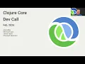 Clojure Dev Team Call Feb 2026