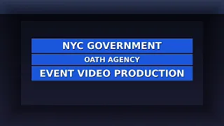 Government Production NYC OATH Agency NYC Production