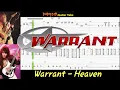 Heaven - Warrant - Guitar + Bass TABS Lesson