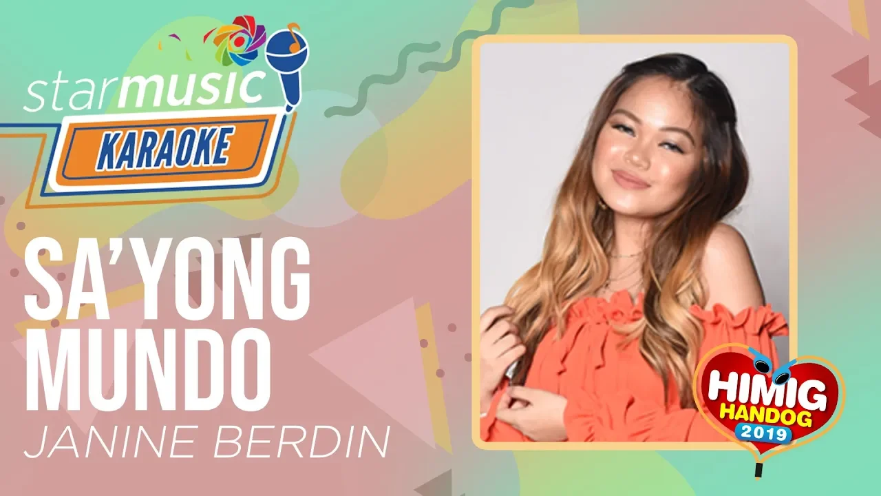Janine Berdin - Sa'yong Mundo (Karaoke)