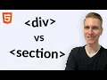 Div vs Section Tag in HTML