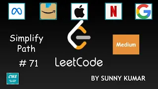 Simplify Path Strings Stack 71 LeetCode Day 14