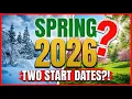 Two Start Dates Two Sciences One Spring