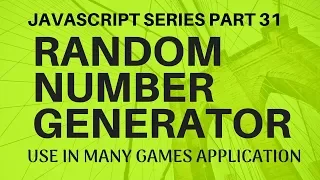 JavaScript Tutorial in Hindi Generate Random Number in JavaScript for Games in Hindi