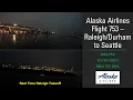 Alaska Airlines 753 Raleigh Takeoff Real Time