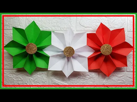 Download MP3 🤠 Decoraciones Fiestas Patrias de México | Flores tricolor | Manualidades para el 16 de Septiembre🤠