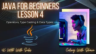 Java For Beginners 2022 Lesson 4 Data Types Operators and Type Casting 4K