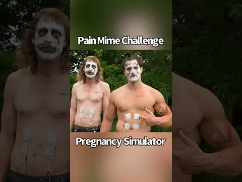 Pregnancy simulator pain mime challenge 😂