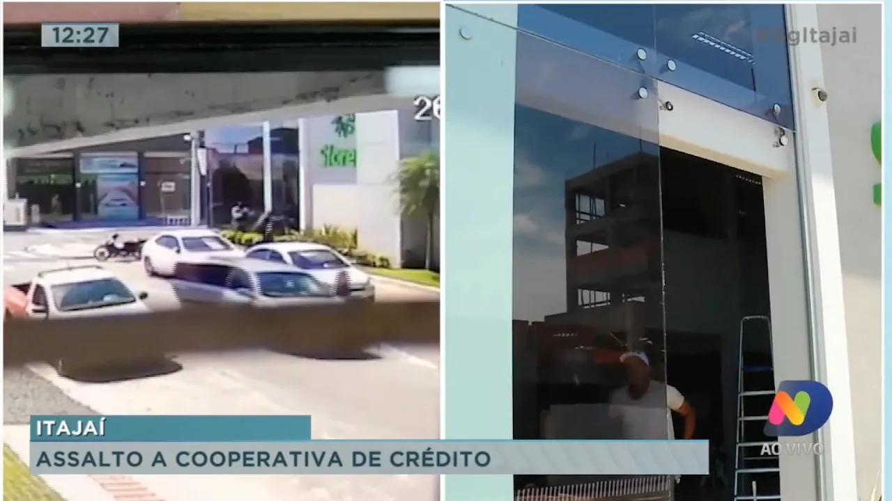 Assalto a cooperativa de crédito em Itajaí