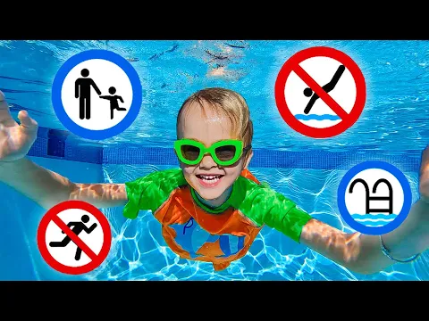 Download MP3 Chris learns safety rules in the pool - Useful story for kids