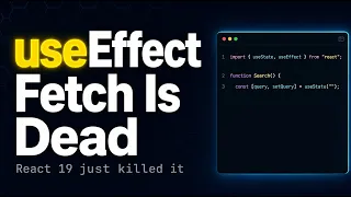 Why React 19 Killed The useEffect Fetch Pattern