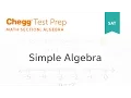 SAT prep - SAT Simple Algebra