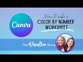 Color by Number Worksheet in Canva