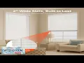 VEVOR Faux Wood Blinds 2 Slat 34 5 W x 60 H Cordless