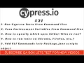 Part 21 - Run Cypress Tests from Command Line Pass Environment Variables from Command Line