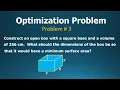 Optimization Problem 3 Calculus