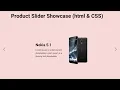 E-Commerce Product Slider Showcase Using HTML CSS and Javascript