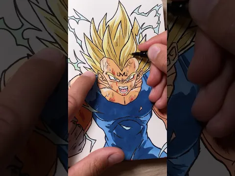 Drawing MAJIN VEGETA 🔥🥶 - Dragon Ball Z
