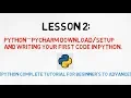 Python tutorial Lesson 2 Python language Pycharm IDE in Detail HINDI