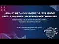 JavaScript DOM Tutorial Part 5 Implementing Mouse Event Handlers