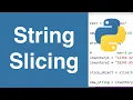String Slicing Python Tutorial