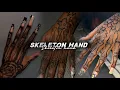 Skeleton hand tattoo with pen easy tutorial