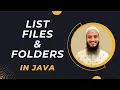 How to List Files and Folders Using Files Class in Java File Handling