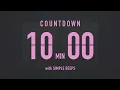 10 Minute Countdown Timer Flip Clock with Simple Beeps