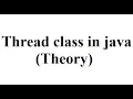 Thread class in java theory Part 01 Bangla Tutorial