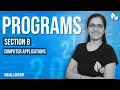 ICSE EXAMS 2021 SECTION B PROGRAMS COMPUTER APPLICATIONS Anjali Ma am
