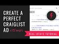 Watch me write a high-converting real estate Craigslist ad in real time