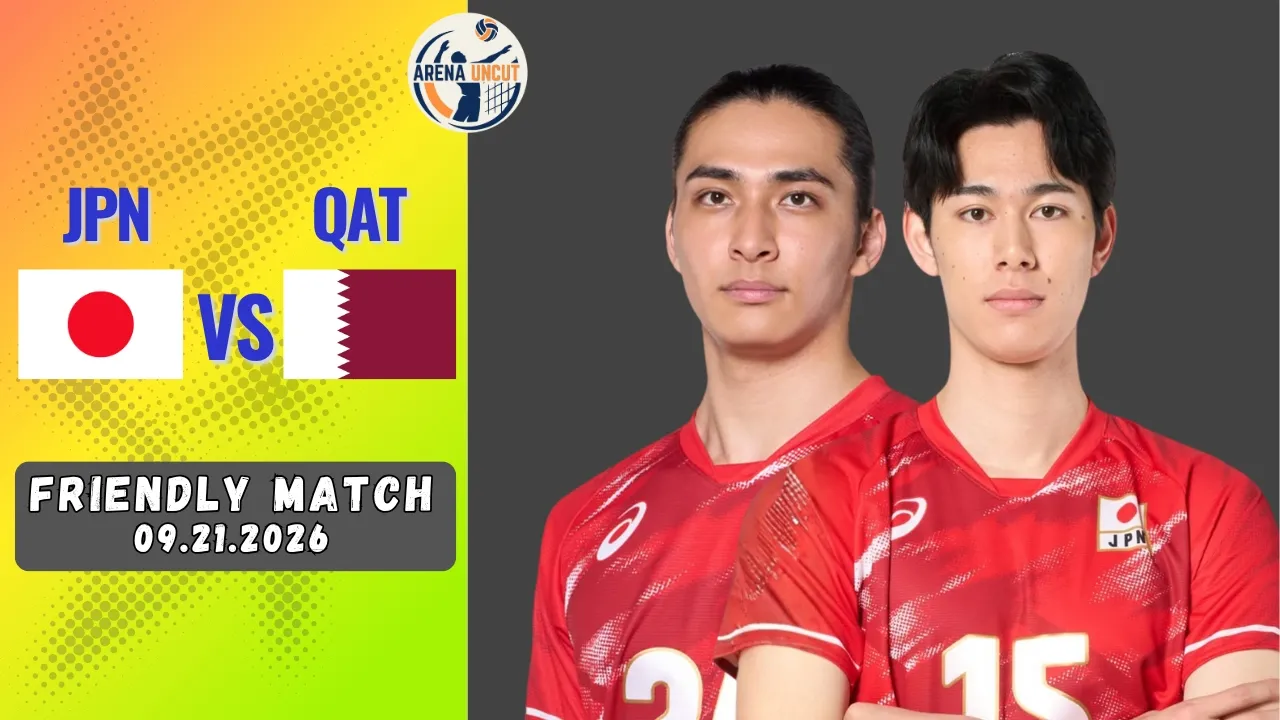 JAPAN 🇯🇵 vs 🇶🇦 QATAR Friendly Match 09/21/26 #volleyball