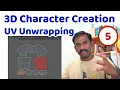 3D Character Creation in Maya - Lecture5 UV Unwrapping Rees3D com
