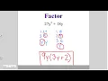 Algebra 8-2 Factoring Using the Distributive Property