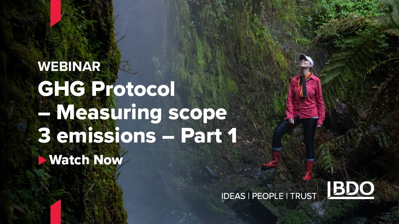 Webinar | GHG Protocol - Measuring scope 3 emissions – Part 1