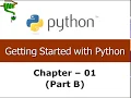 Unit II - Learning Python