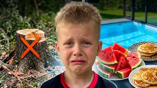 😭 IONUȚ PLÂNGE că am TĂIAT COPACUL 🌳 Ce vom face ⁉️