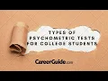 Types Of Psychometric Tests For College Students